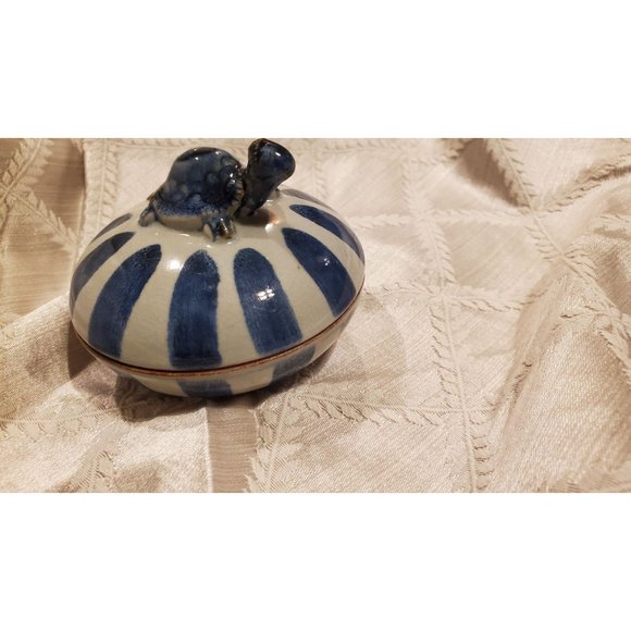 Terracotta Pottery Turtle/Tortoise Trinket - Picture 1 of 8
